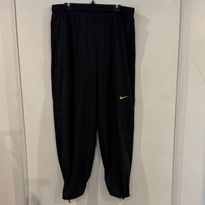 Nike Black Joggers with Yellow Swoosh